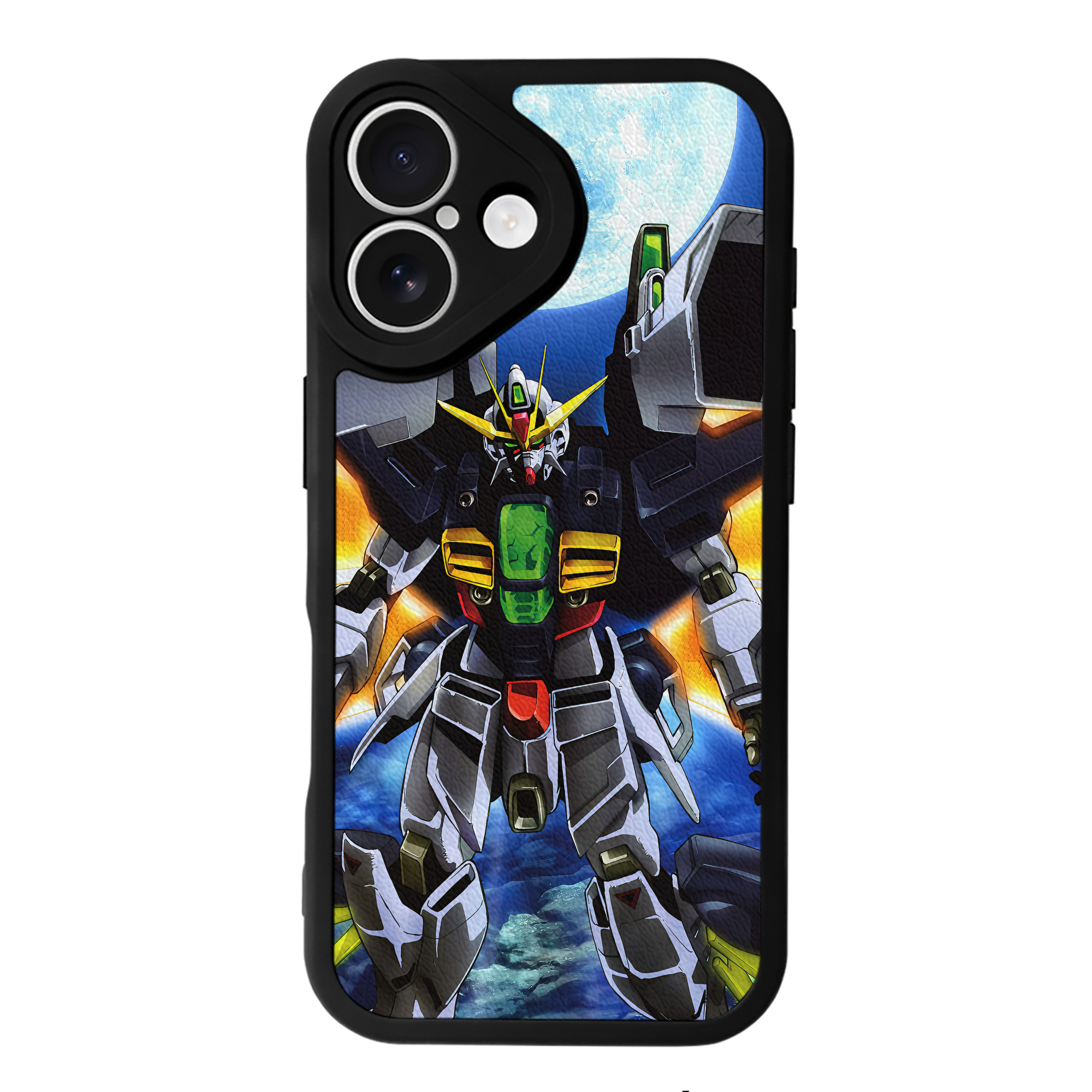 （画像用） 機動戦士ガンダム Mobile Suit Gundam 【iPhone 16シリーズ対応】シリコンスマホケース（レザー調） 材質：シリコン